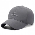 Dark gray breathable quick-dry baseball cap with narason logo and curved brim - Adjustable / Dark Gray