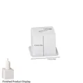 Stampo in silicone quadrato a righe per portacandele fai-da-te con dimensioni esterne - Piccolo / Bianco