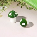 Figuritas de setas de resina verde con puntos blancos para micro decoración de paisajes - Verde