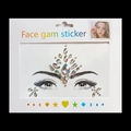 Self-adhesive iridescent face gems for music festivals with AB crystal eye stickers - AB Iridescent Eye Style (2006)