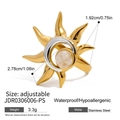 Details zum Sonnen-Mond-Ring aus Edelstahl mit Katzenstein und Größenangaben - Sonne und Mond Himmlischer Stil (JDR0306006-PS)