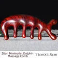 Sandelholz Delphin Massagekamm mit 5-Zahn Kugelkopf für die Kopfhautmassage - Minimalistischer Massagekamm Aus Delfin-sandelholz