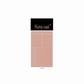 Minimalist white linear style nail stencil sticker P-005 for French manicure designs - Right Angle Linear Style (P-005)