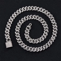 Chaîne Cubaine En Argent De 11 Mm / Bracelet 7 pouces (18 cm)