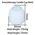 Siliconen kaarsenmal met puntreliëf, afmeting 75x85mm en gewicht van 126,6g - Aromatherapie Kaarsbeker Vorm