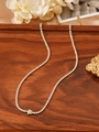 Detail of gold flower pendant tennis necklace with white zircons on wooden tray - White Flower Style (ZHN351-White)