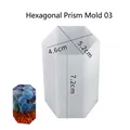 Dimensioni dettagliate dello stampo esagonale in silicone per resina DIY e candele - Prisma Esagonale 40mm