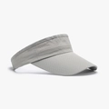 Light grey breathable mesh sun visor hat with open top design for outdoor sports and running - Adjustable / Light Gray (25H229)
