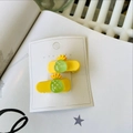 Barrettes à cheveux ananas jaunes sur carte pour accessoires de coiffure d'été mignons - Style Ananas (Paire) / Paire d'Ananas Gelée
