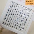 Silver teardrop and round adhesive face rhinestones for fairy makeup, model BJA-816 - BJA-816 (Silver Teardrop)