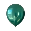 Single 10-inch dark green metallic balloon for wedding and New Year party decorations - Green