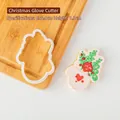 Christmas glove cookie cutter tool with 6x8.4cm dimensions for festive holiday baking - Christmas Glove (PC0242)