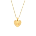 Elegant gold heart pendant necklace with radial texture on a minimalist fine chain - Striped Geometric Heart Pendant Necklace