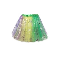 Colorful purple yellow green tutu skirt with silver star and moon foil prints - New Carnival Sequin Tutu