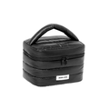 Schwarze gesteppte Nylon-Kulturtasche mit BEEN LOVE Etikett und praktischem Tragegriff - Schwarz