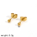 Gold 3mm Ball Studs (TE60354-3)