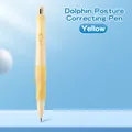 Matita ergonomica gialla a forma di delfino per la correzione della postura degli studenti - Giallo