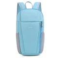 Light blue lightweight travel backpack with adjustable straps and side mesh pockets - Small / Light Blue (8106)