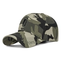 Berretto da baseball mimetico con ricamo sportivo e cinturino regolabile stile militare - Mimetico / Regolabile