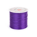 Strong and stretchy purple crystal elastic string for DIY beaded jewelry making - 0.6mm*50m / Purple