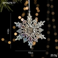 Holographic 10cm snowflake ornament for Christmas tree decor with iridescent finish - Iridescent Snowflake