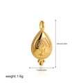 18K gold tree of life teardrop pendant with dimensions 24x11mm and weight 1.6g - TREE