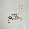 Acrylic Butterfly Set / Gold