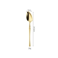 Golden 304 stainless steel dessert spoon with 14.5cm length and mirror finish - Gold (Tea Spoon)