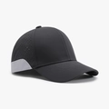 Dark grey breathable baseball cap with light grey mesh and laser-cut ventilation holes - Adjustable / Dark Gray