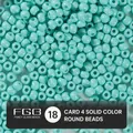 4mm turquoise blue opaque glass seed beads with solid painted finish for jewelry making - 18