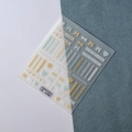 5D embossed nail art sticker featuring white bow and knitting patterns on TS-002 model - Bow Heart Knitting Texture Style (TS-002)