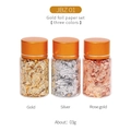 Dreifarbiges Metallfolien-Set für Nailart DIY mit Gold Silber und Roségold Flaschen - Nagel Zerkleinertes Folien Set XB01 (Ca. 3g/Flasche)