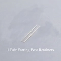 Pair of minimalist S925 sterling silver ear stud posts for ear piercing maintenance - 925 Sterling Silver Earring Post Ear Stick (Pair)