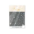 Adesivi per unghie con fiocchi di neve argento laser e scritte artistiche - to3735-Fiocco di Neve Argento Laser