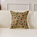 Vintage Sonnenblume Kissen mit Fransen, ideal für Sofa Dekoration und Wohnzimmer Einrichtung. - 45*45cm (Ohne Kern) / Sonnenblume