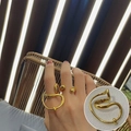 Eleganter vergoldeter Ring mit abstrakten Linien und künstlerischem geometrischem Design - Einstellbar Offen / Gold Abstrakte Linien Stil (JZ9835-2)
