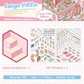 DIY Large Villa 3D miniature scene sticker set with PET materials and scene card - Yuxian 2.0 Large Villa