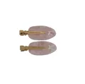 Set di mollette in acetato rosa marmorizzato con fiocco bianco e piccoli strass - Clip a becco d'anatra / Clip laterale / Clip a becco d'anatra rosa singola
