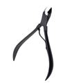 Matte black stainless steel cuticle nipper with double spring design for nail care - #12 Black Style