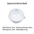 Spherical resin mold for DIY Easter eggs with 50mm inner diameter and 80ml capacity - Sphere 50mm