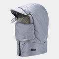Detalle de gorro de aviador gris con gafas protectoras y forro polar grueso de invierno - Talla única / Azul Medio