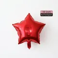 10 inch red star shaped foil balloon for party decorations and wedding events - 10-inch Star Red