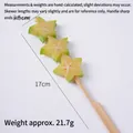 Star-shaped carambola fruit skewer model made of resin for decorative display - Starfruit Candied Fruit Skewer