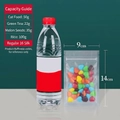 Frosted flat self-sealing bag 9x14cm 160μm thickness shown with mineral water bottle - Frosted Style / 9x14cm