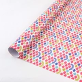 Mermaid scale pattern gift wrapping paper roll with colorful pastel geometric prints - Colorful Fish Scale Wrapping Paper / 50x70cm