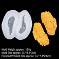Molde de silicona para trozos de pollo frito 8,7x8,5x3cm para manualidades y decoración - 1# Forma de alita de pollo frito B725