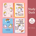 Set de 4 cuadernos de bolsillo de patitos lindos, colores pastel, mini diarios 85x120mm - Pato de Estudio