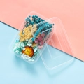 Close-up of dried flower DIY kit in a transparent box for resin craft and aromatherapy - Sheng Blue