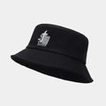 Dettaglio del cappello alla pescatora nero con scritte bianche She Is Loved - She IS KNOWN IS LOVED Nero