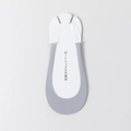 Calcetines invisibles de seda de hielo gris claro en soporte de cartón para pies - Talla única / Gris
